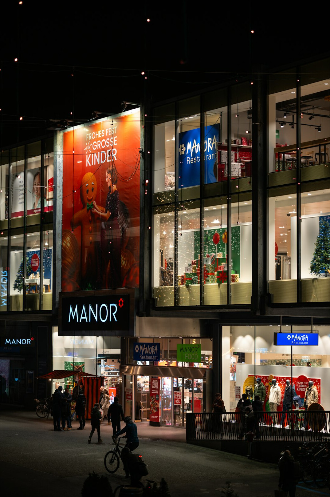 empty department store night